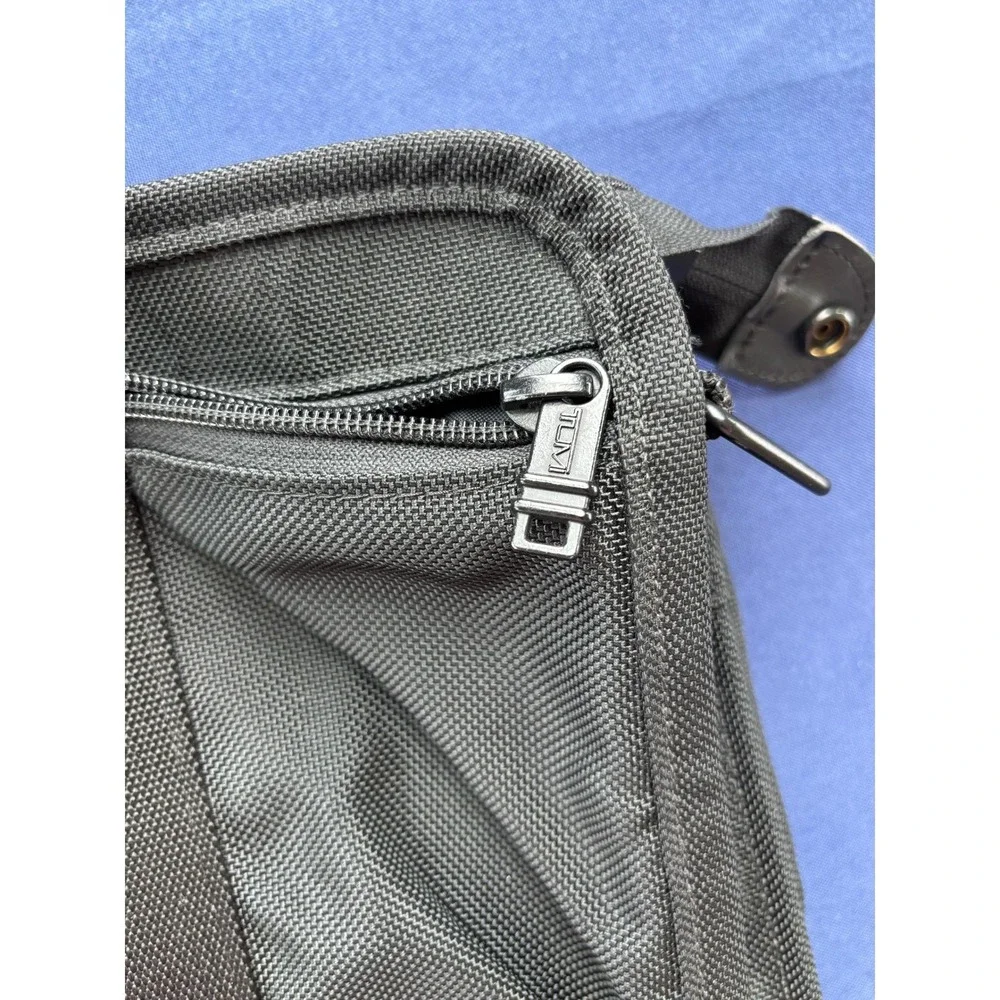 Tumi Black Ballistic Nylon Briefcase Made in USA Expandable Laptop Business Bag